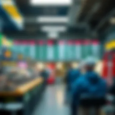 Visual representation of trends in lottery results