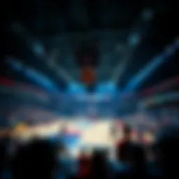 Basketball court showcasing a vibrant game atmosphere