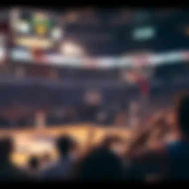 The Thrill of Competition Exciting basketball match atmosphere