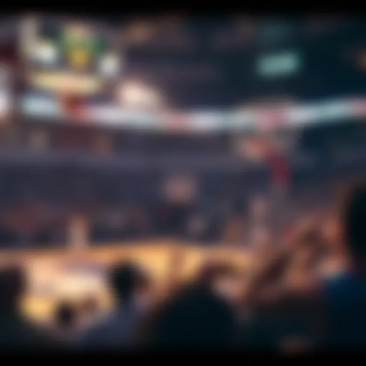 The Thrill of Competition Exciting basketball match atmosphere