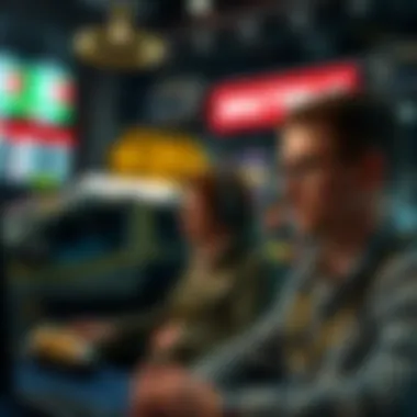 Visual representation of an online betting community