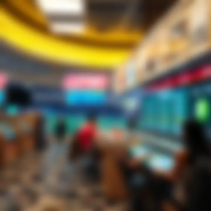 A digital environment showcasing lottery options