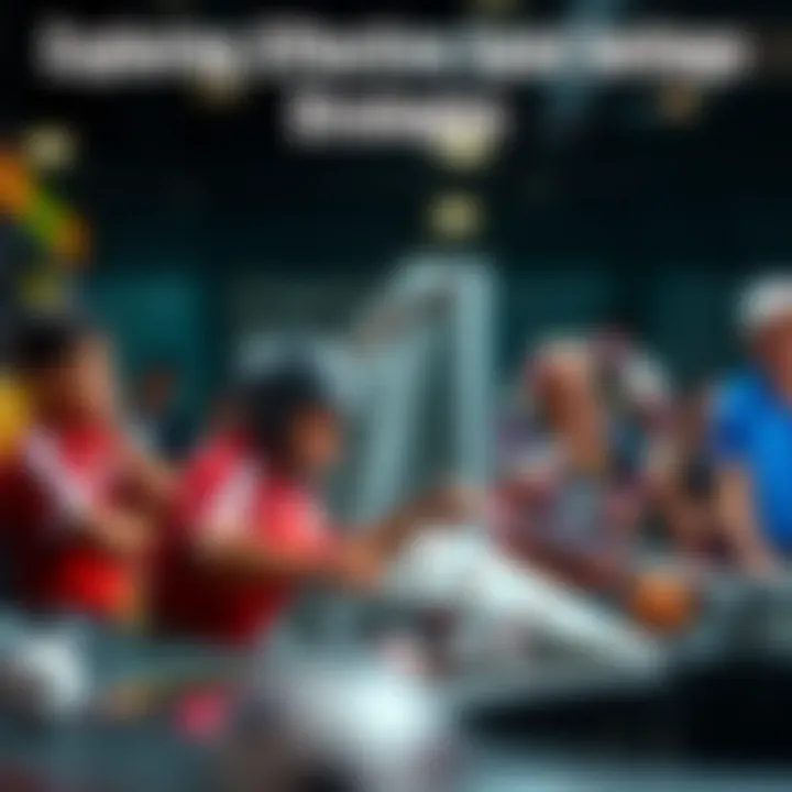 A strategic layout showcasing various betting strategies for lottery participation