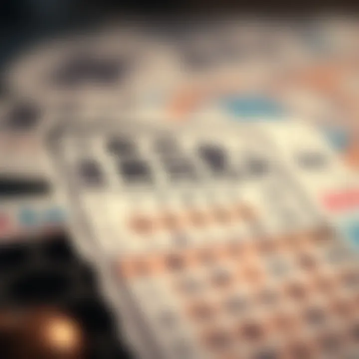 Intricate design of a lottery ticket