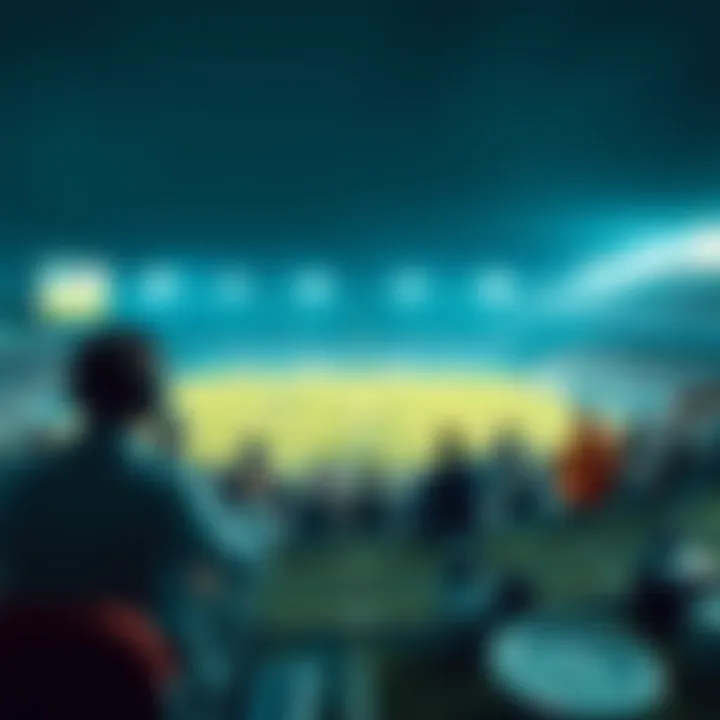 An infographic depicting the evolution of sports broadcasting