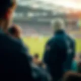 Exciting sports event on TV