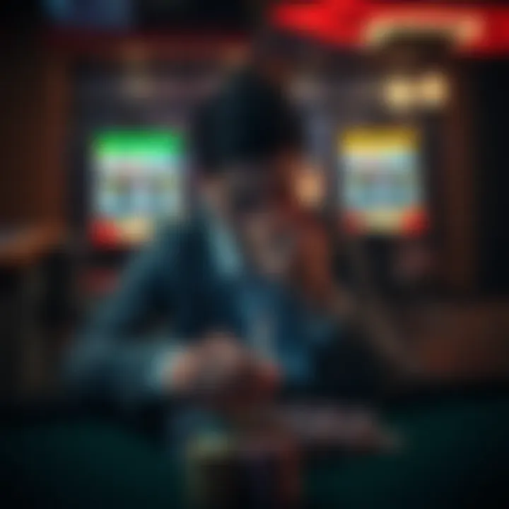 Symbolic representation of gambling addiction