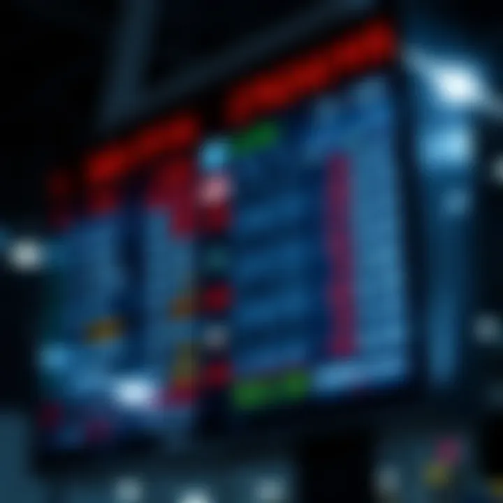 A digital screen displaying winning odds and statistics