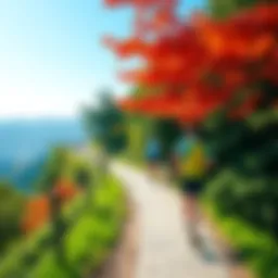 Scenic running trail in Gyeonggi Province