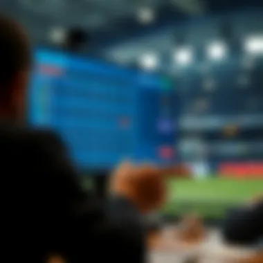 Analyzing betting strategies on a digital interface