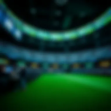 Exciting sports betting environment with digital screens