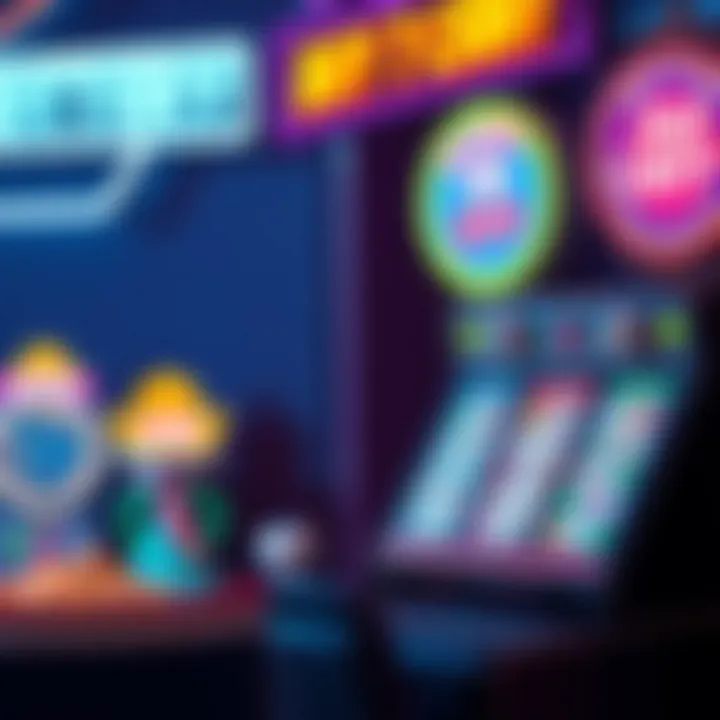 Illustration of various Illinois Lottery games