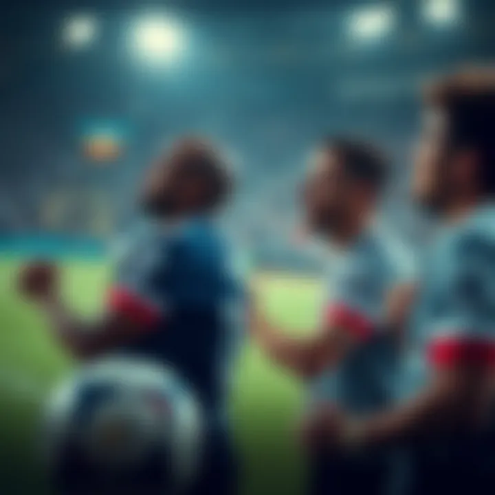 Highlighting Top Athletes Key players in action during the game