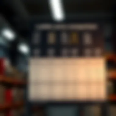 Comparison chart highlighting price differences among ladder types