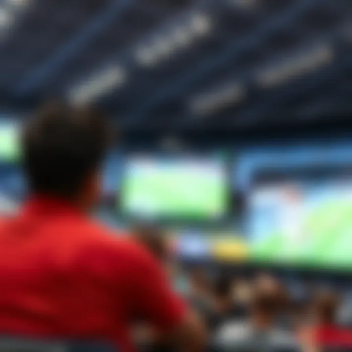 Viewers enjoying a live sports event on multiple screens