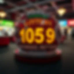 Visual representation of lottery numbers