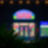 Illustration of a lottery shop exterior