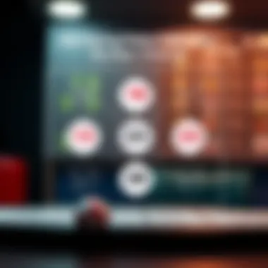 Diagram showing lottery number patterns