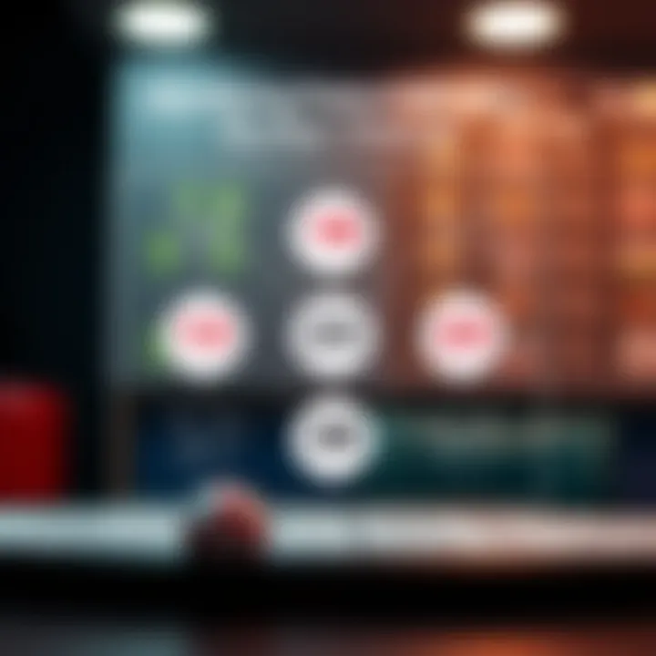 Diagram showing lottery number patterns