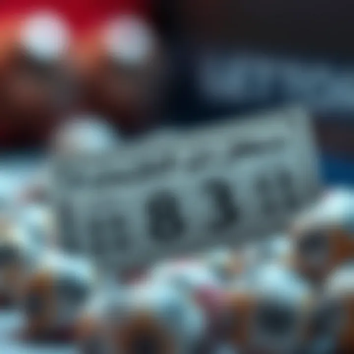 An intriguing lottery ticket filled with hopeful numbers.