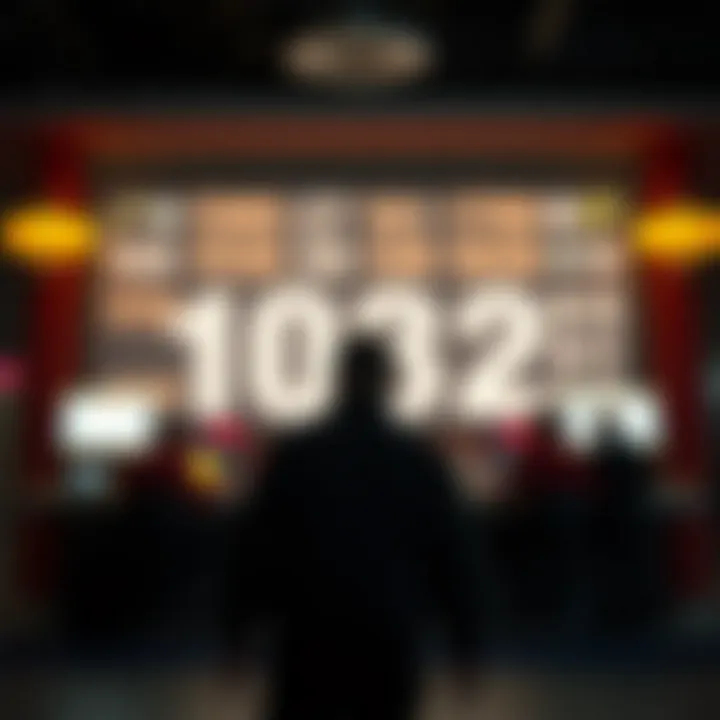 Background of winning numbers