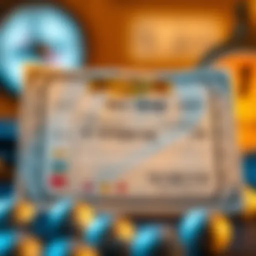 A detailed document showcasing lottery winnings.