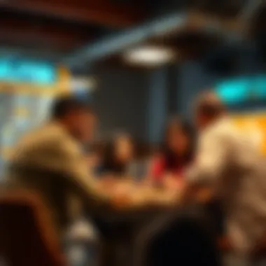 A group discussing lottery strategies and insights