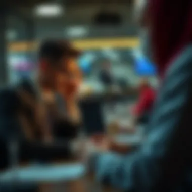 A scene showing legal actions against lottery fraud