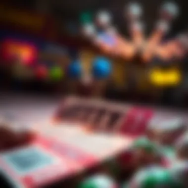 A vibrant lottery ticket showcasing excitement and hope