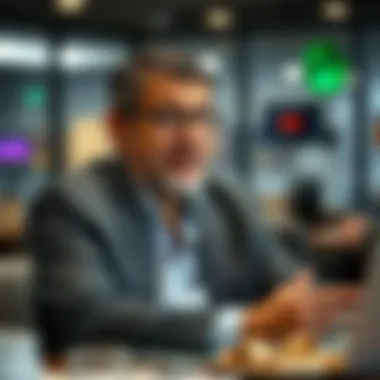 A financial planner discussing wealth management