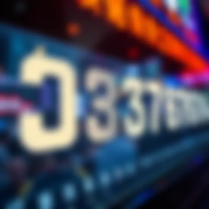 Visual representation of winning numbers