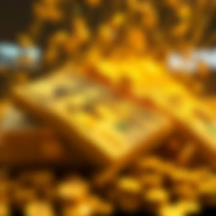 The Transformative Power of Lottery Winnings A vast amount of cash enveloped in a golden aura