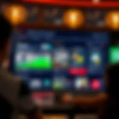 A digital interface showcasing the BetLottoKorea platform features