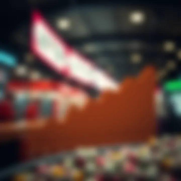 A visual graph depicting the growth of the lottery market