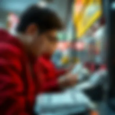 Visual representation of lottery ticket purchases