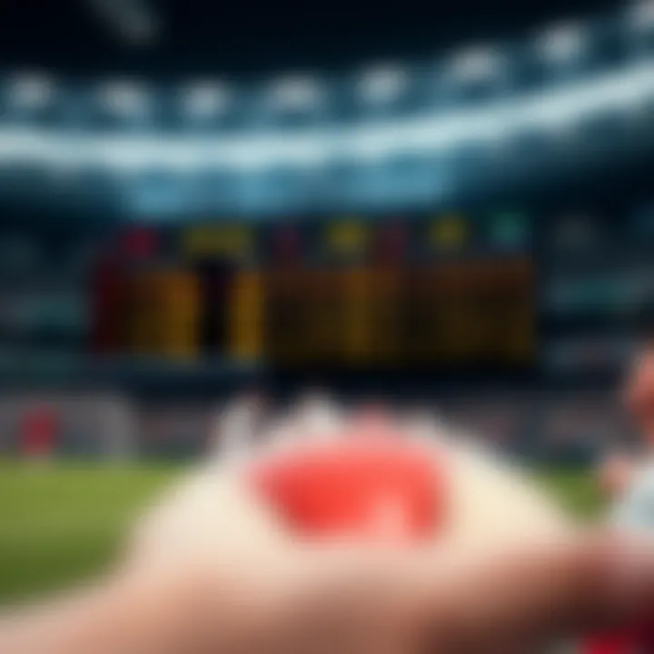 A dynamic sports betting interface displaying live odds and matches
