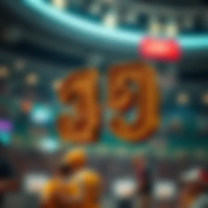 Symbolic numbers representing luck and chance