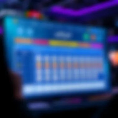 Digital lottery platform interface showcasing user-friendly design