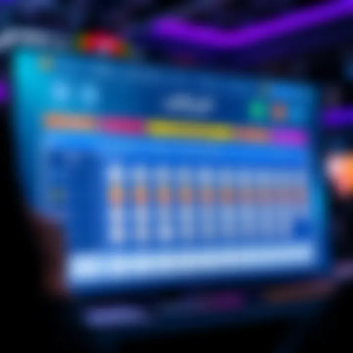 Digital lottery platform interface showcasing user-friendly design