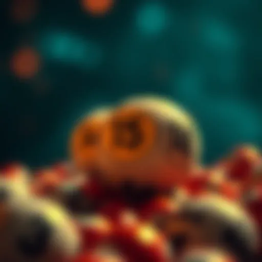 Symbolic representation of Powerball winning numbers