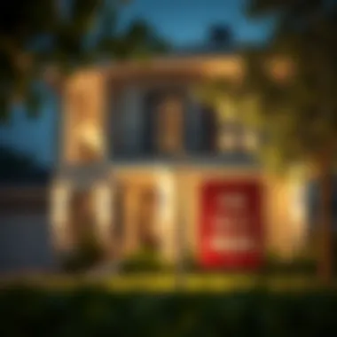 Exploring Real Estate Opportunities A modern real estate property with a 'For Sale' sign