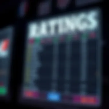 Sports ratings comparison chart