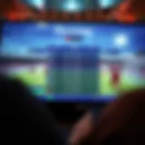 Dynamic sports betting interface showcasing live scores