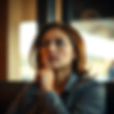 A thoughtful moment reflecting on life changes post-lottery win