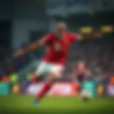 Ryan Babel in action during a football match