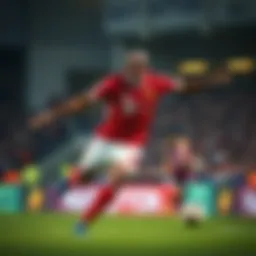 Ryan Babel in action during a football match