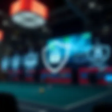 A secure betting environment symbolized through safety icons