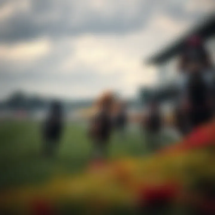 A strategic overview of a horse racing track