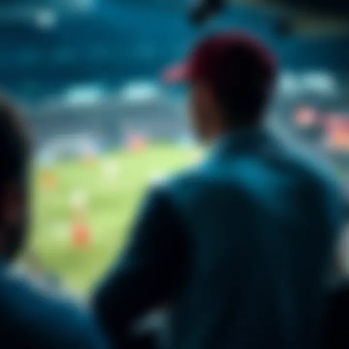 An illustration showcasing sports betting strategies and analytics