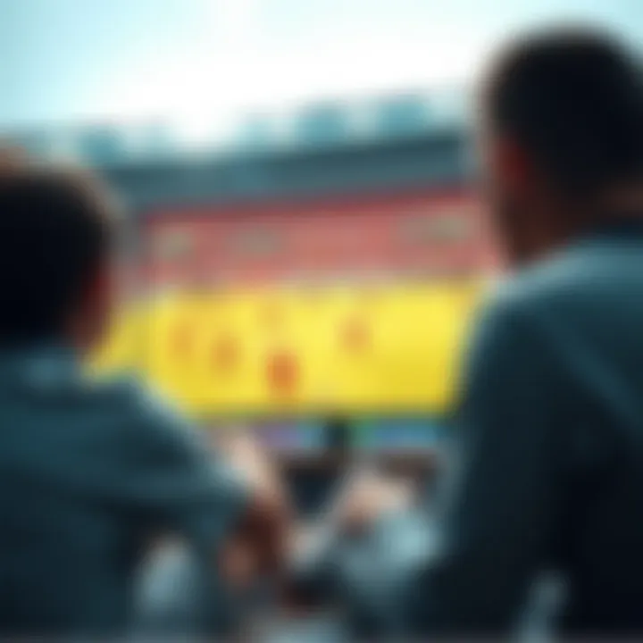 A vibrant soccer match being streamed online